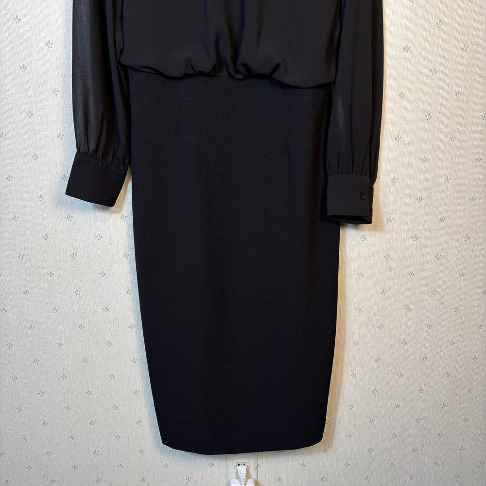 Dress The Population Pilar Midi Dress Size Large Black Special Occasion Formal - Picture 6 of 12